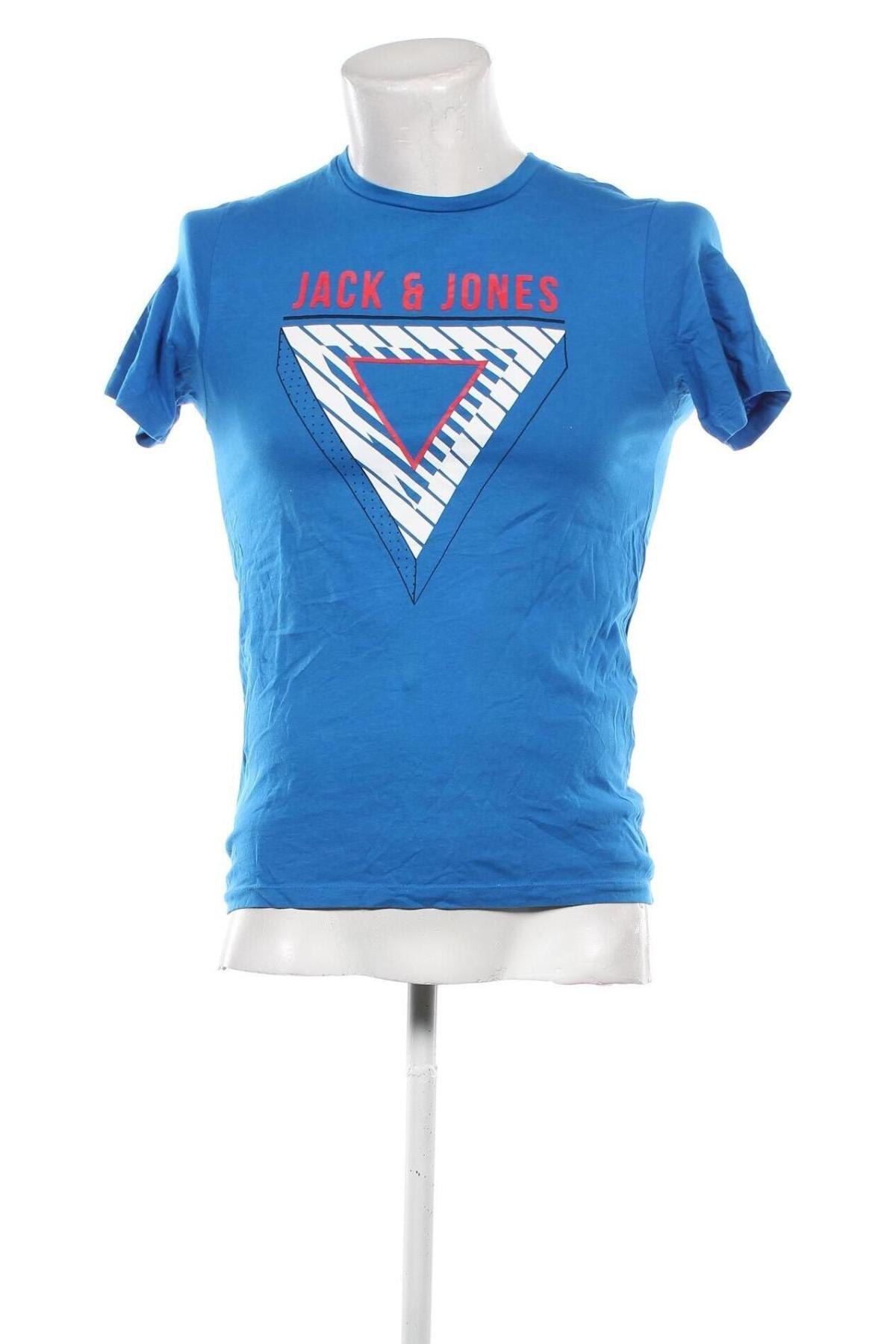 Tricou de bărbați Jack & Jones, Mărime S, Culoare Albastru, Preț 41,99 Lei