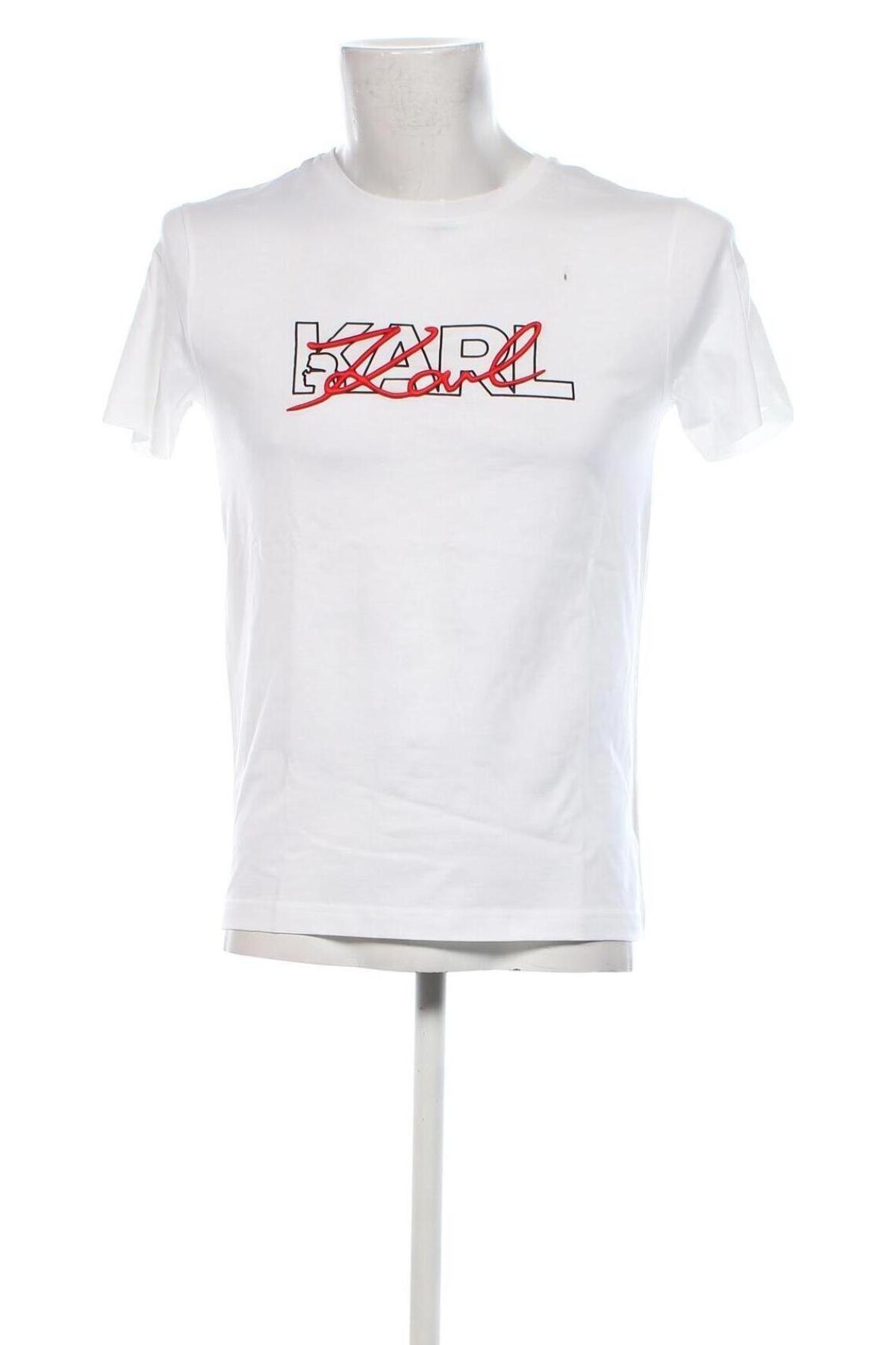 Tricou de bărbați Karl Lagerfeld, Mărime S, Culoare Alb, Preț 281,99 Lei