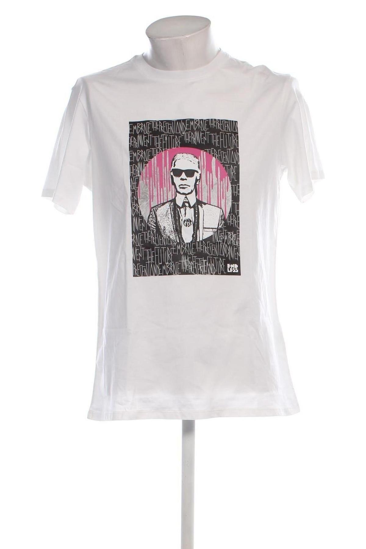 Herren T-Shirt Karl Lagerfeld, Größe L, Farbe Weiß, Preis € 44,49