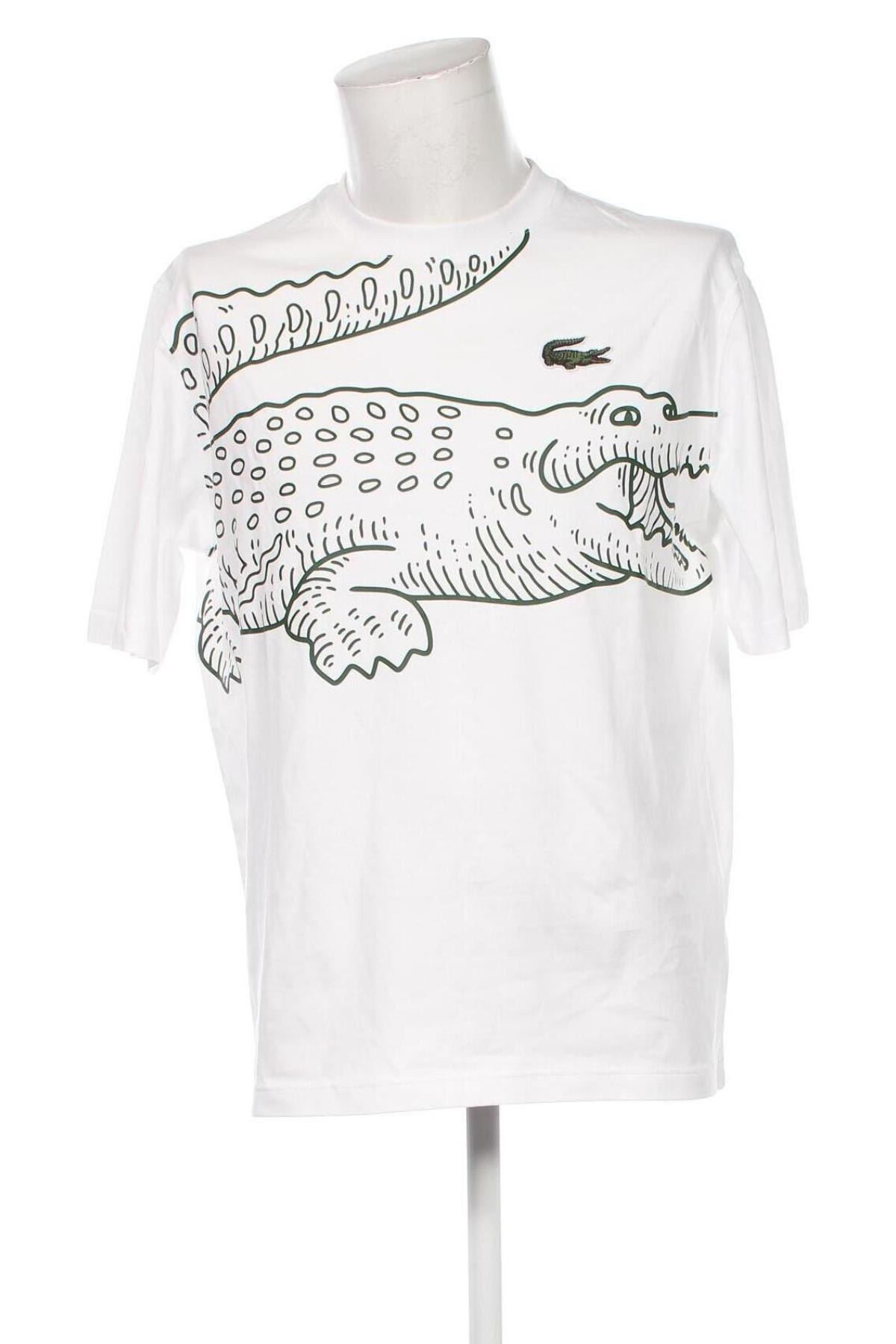 Tricou de bărbați Lacoste, Mărime M, Culoare Alb, Preț 104,59 Lei