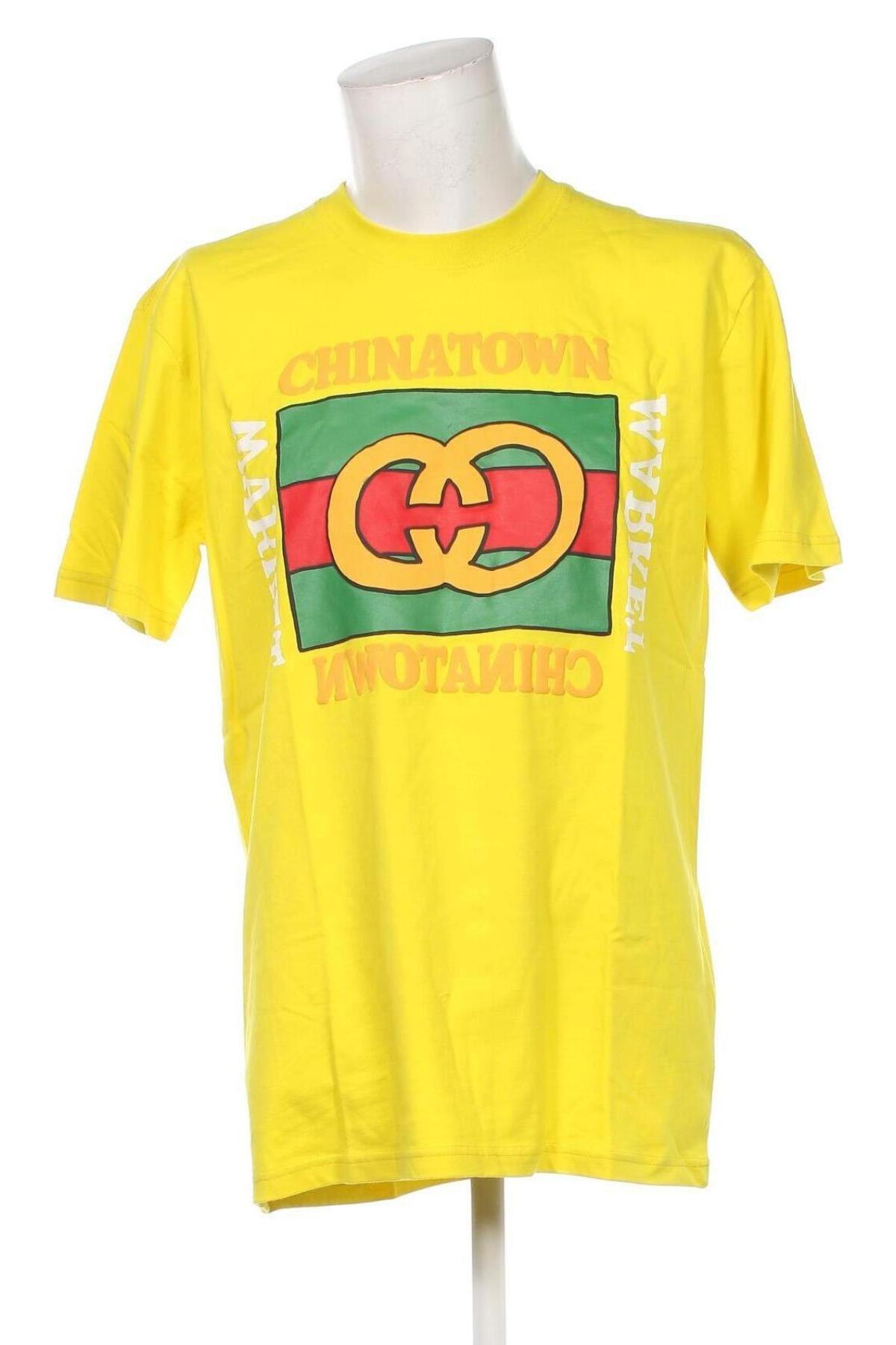 Ανδρικό t-shirt Chinatown Market, Μέγεθος XL, Χρώμα Κίτρινο, Τιμή 15,99 €