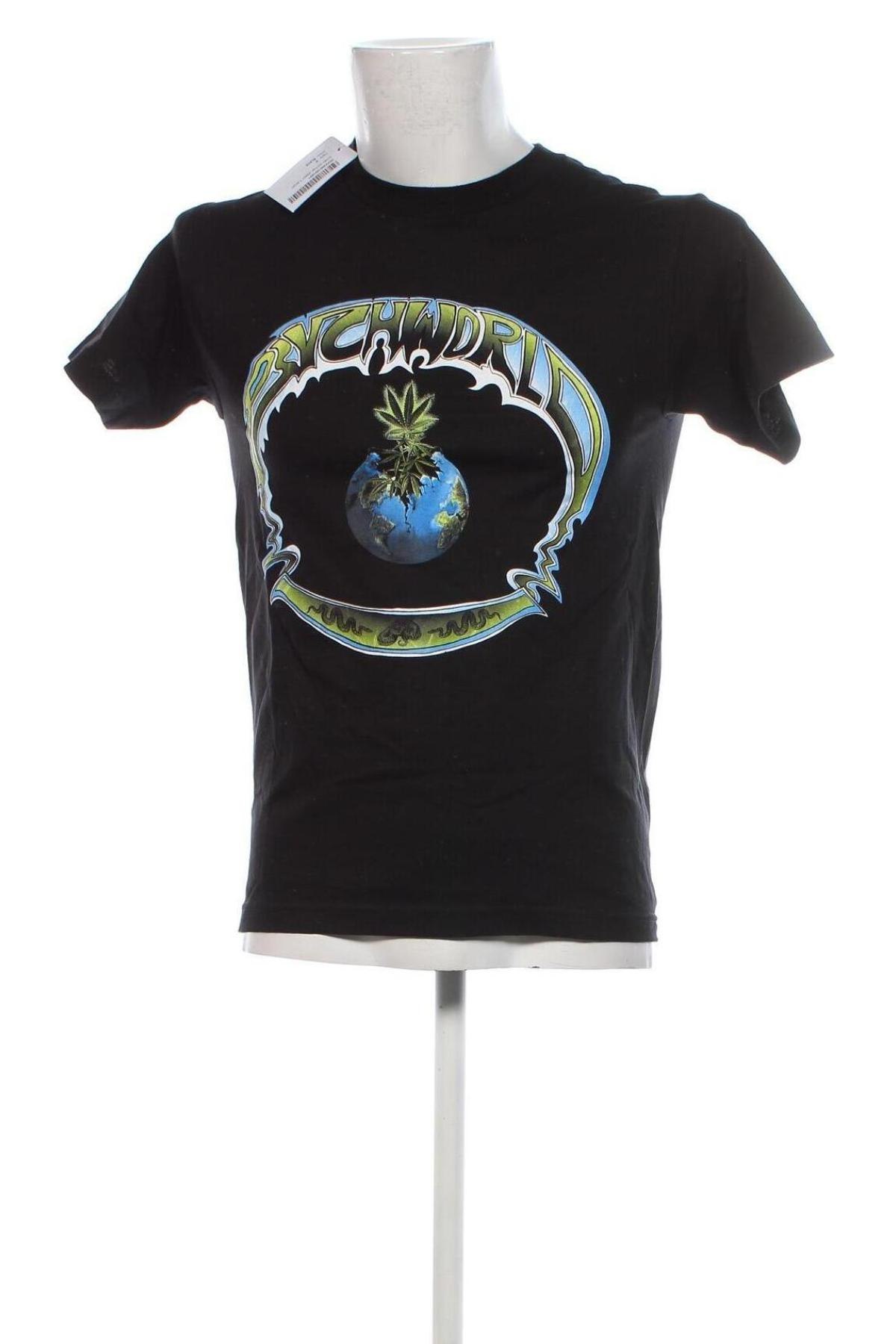 Ανδρικό t-shirt PSYCH WORLD, Μέγεθος S, Χρώμα Μαύρο, Τιμή 28,99 €