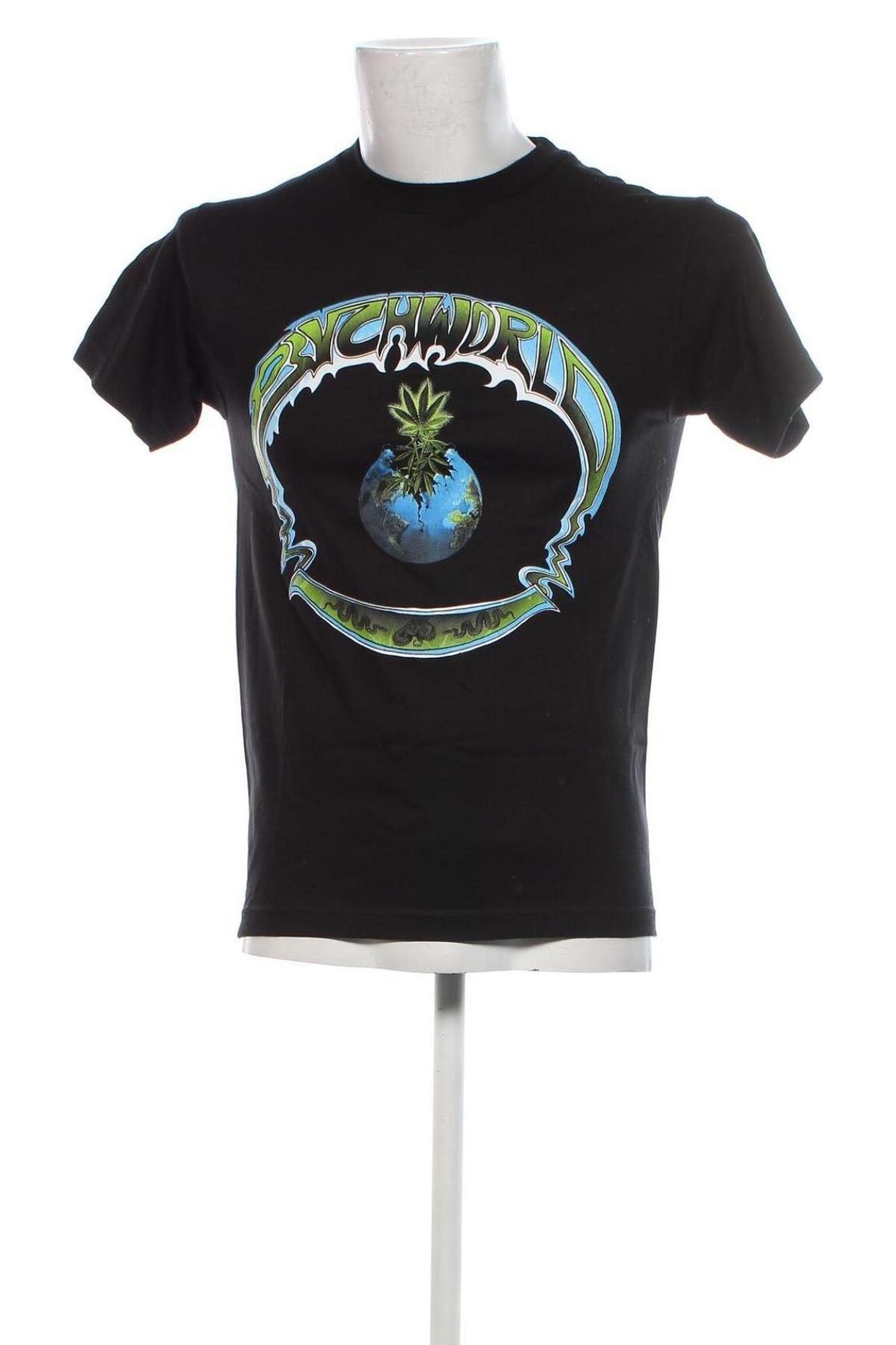 Ανδρικό t-shirt PSYCH WORLD, Μέγεθος S, Χρώμα Μαύρο, Τιμή 27,99 €