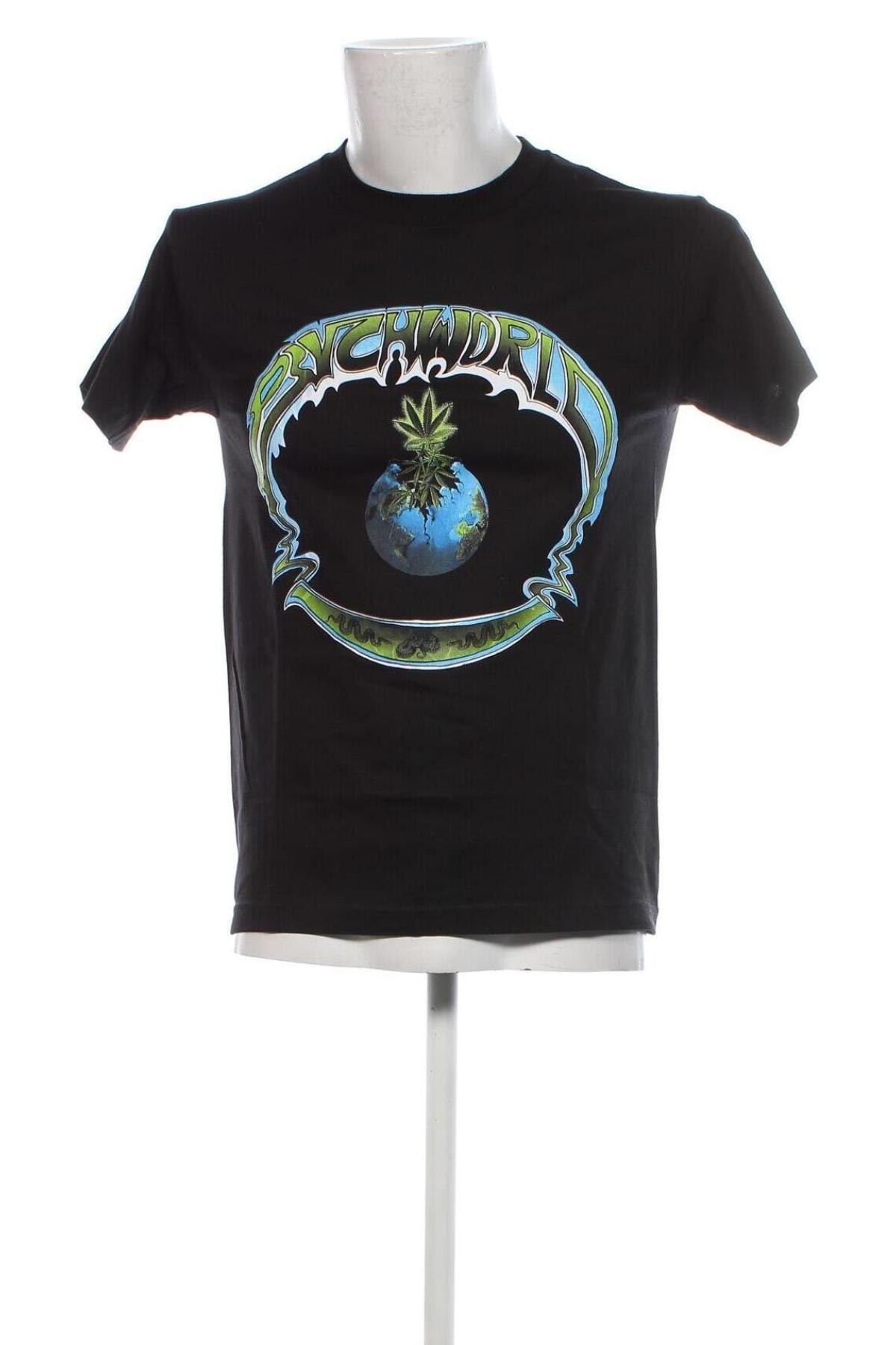 Ανδρικό t-shirt PSYCH WORLD, Μέγεθος S, Χρώμα Μαύρο, Τιμή 28,99 €