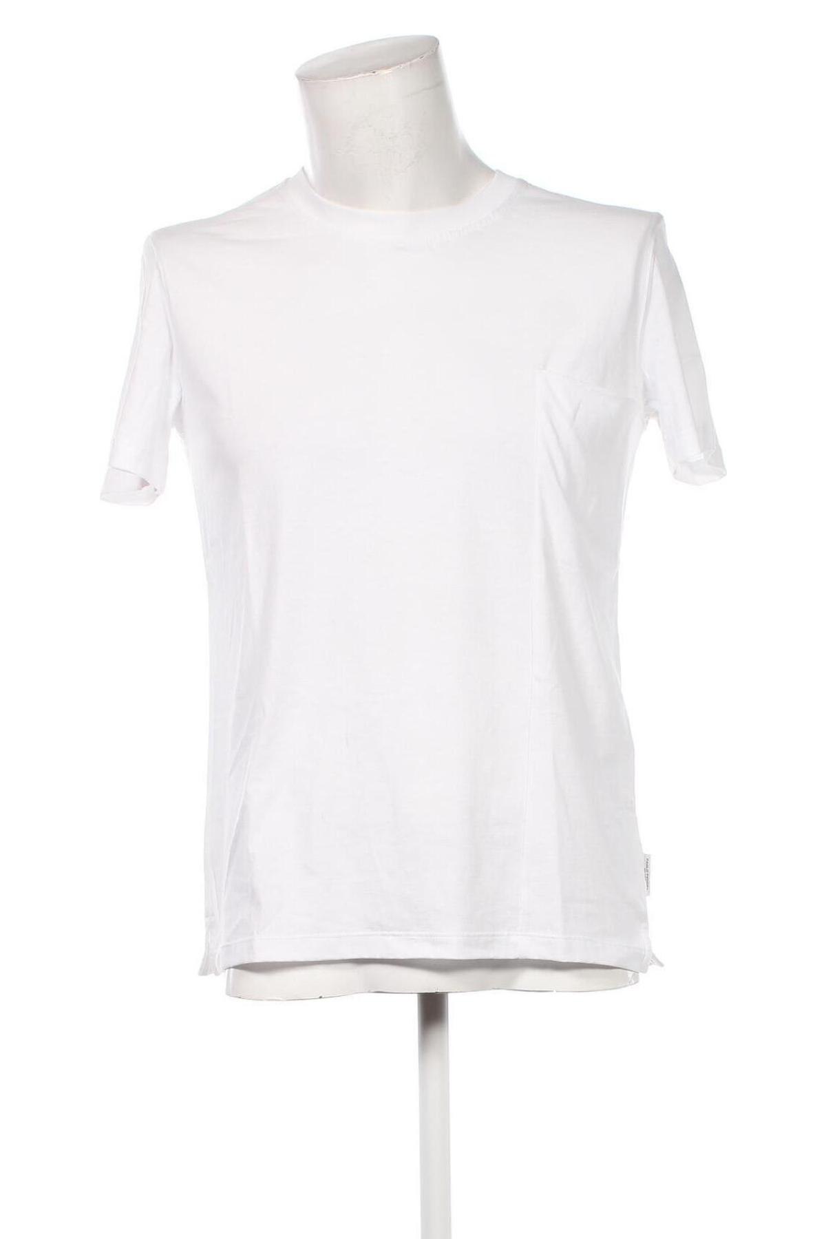 Herren T-Shirt Paolo Pecora Milano, Größe M, Farbe Weiß, Preis € 55,99