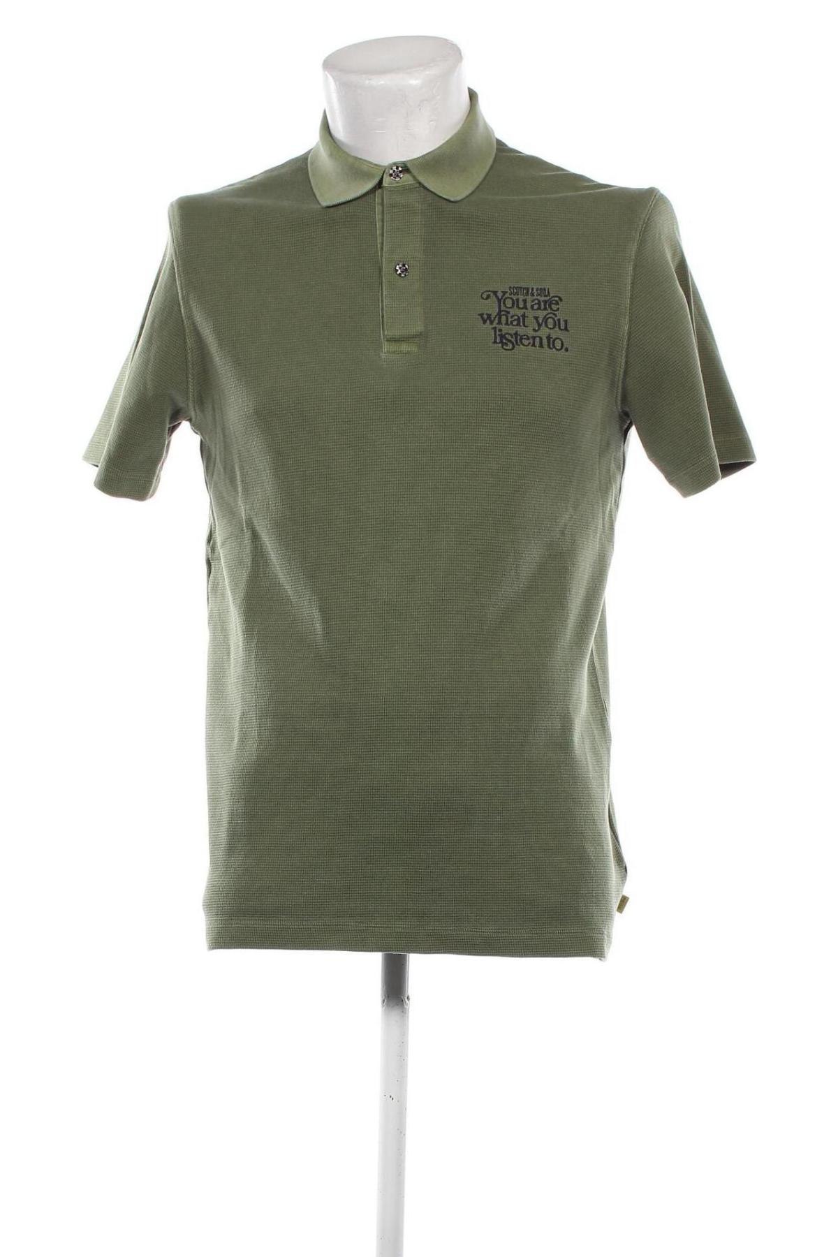 Tricou de bărbați Scotch & Soda, Mărime M, Culoare Verde, Preț 91,99 Lei