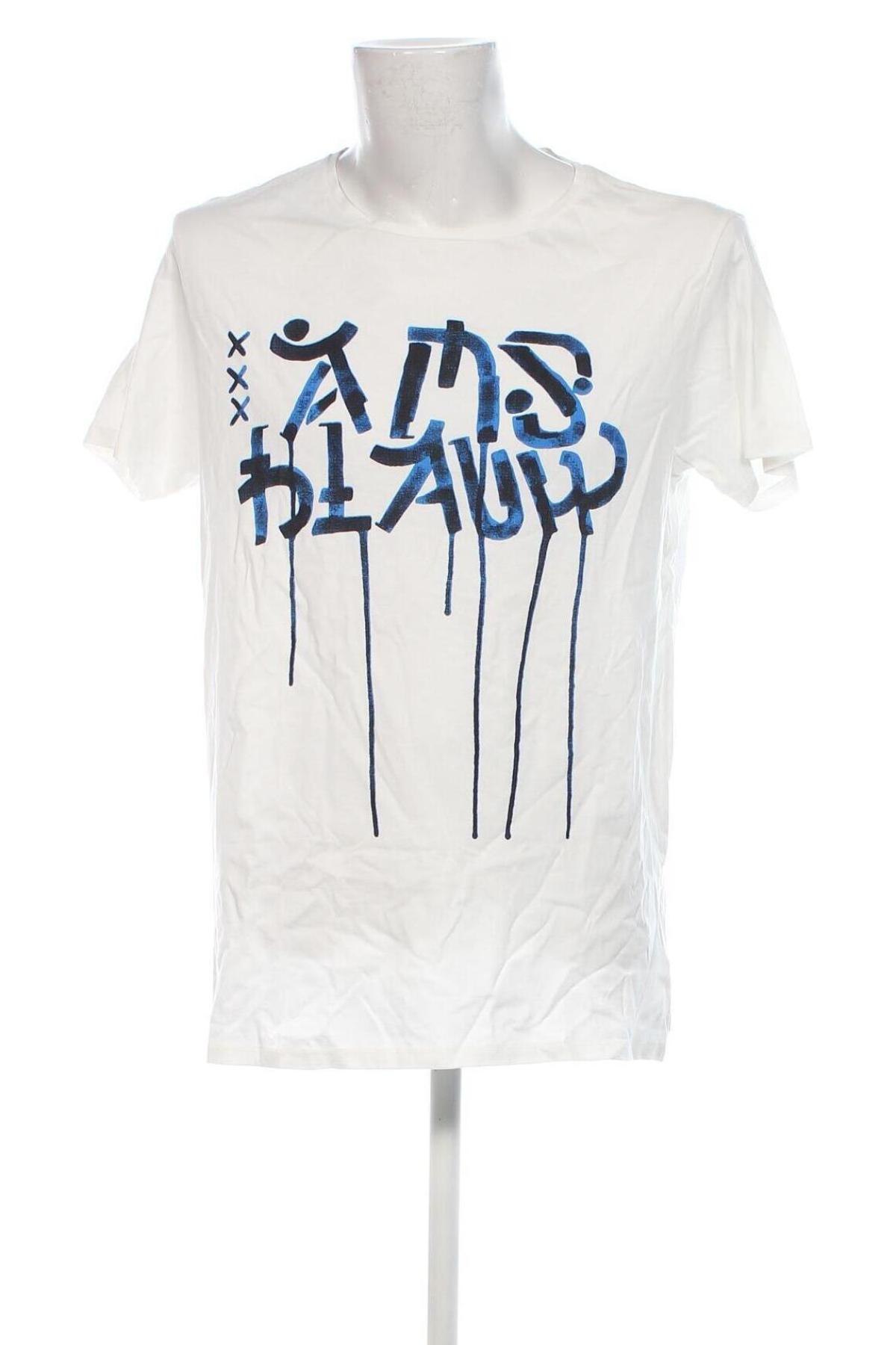 Męski T-shirt Scotch & Soda, Rozmiar XL, Kolor Biały, Cena 182,99 zł