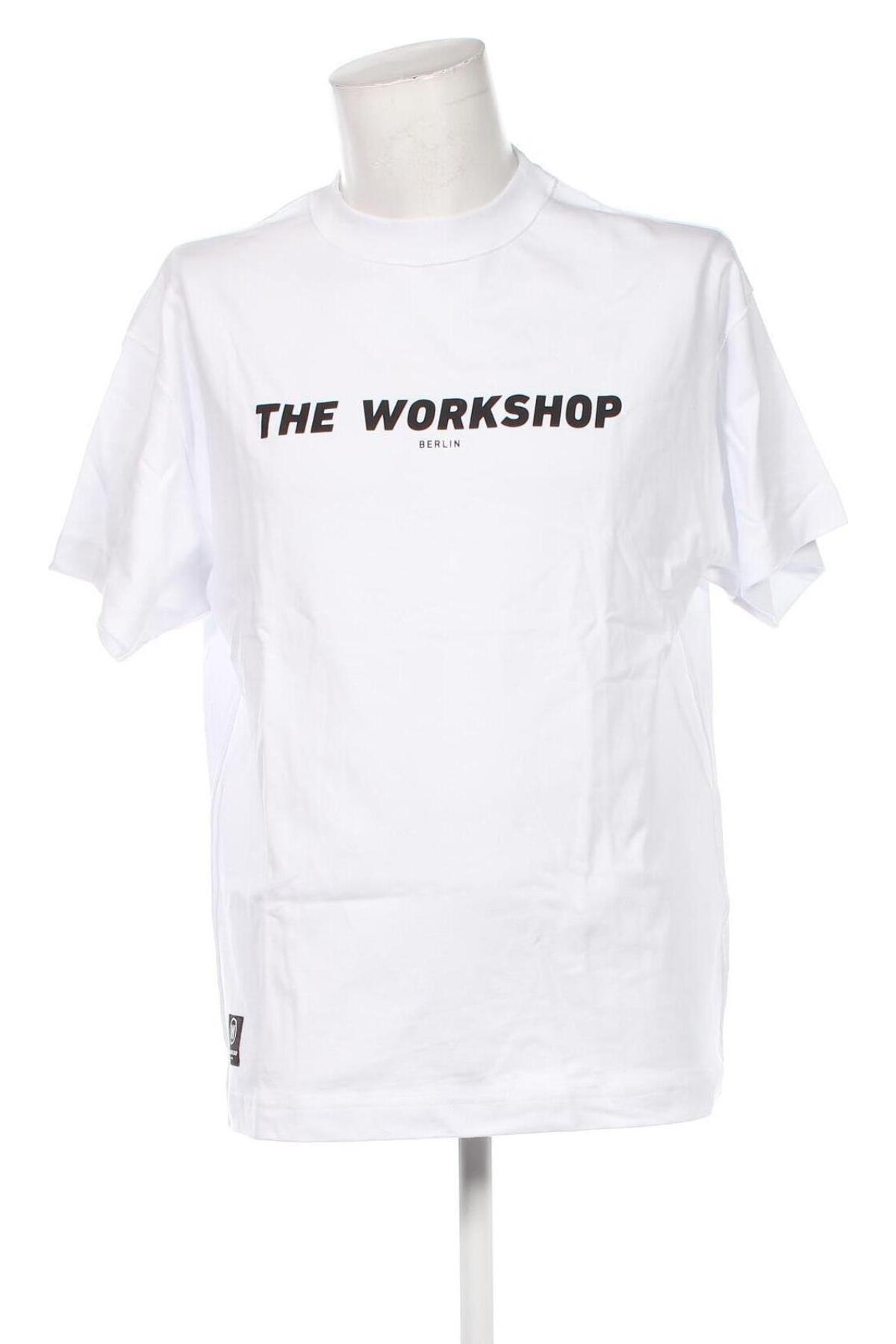 Ανδρικό t-shirt THE WORKSHOP BERLIN, Μέγεθος L, Χρώμα Λευκό, Τιμή 23,99 €