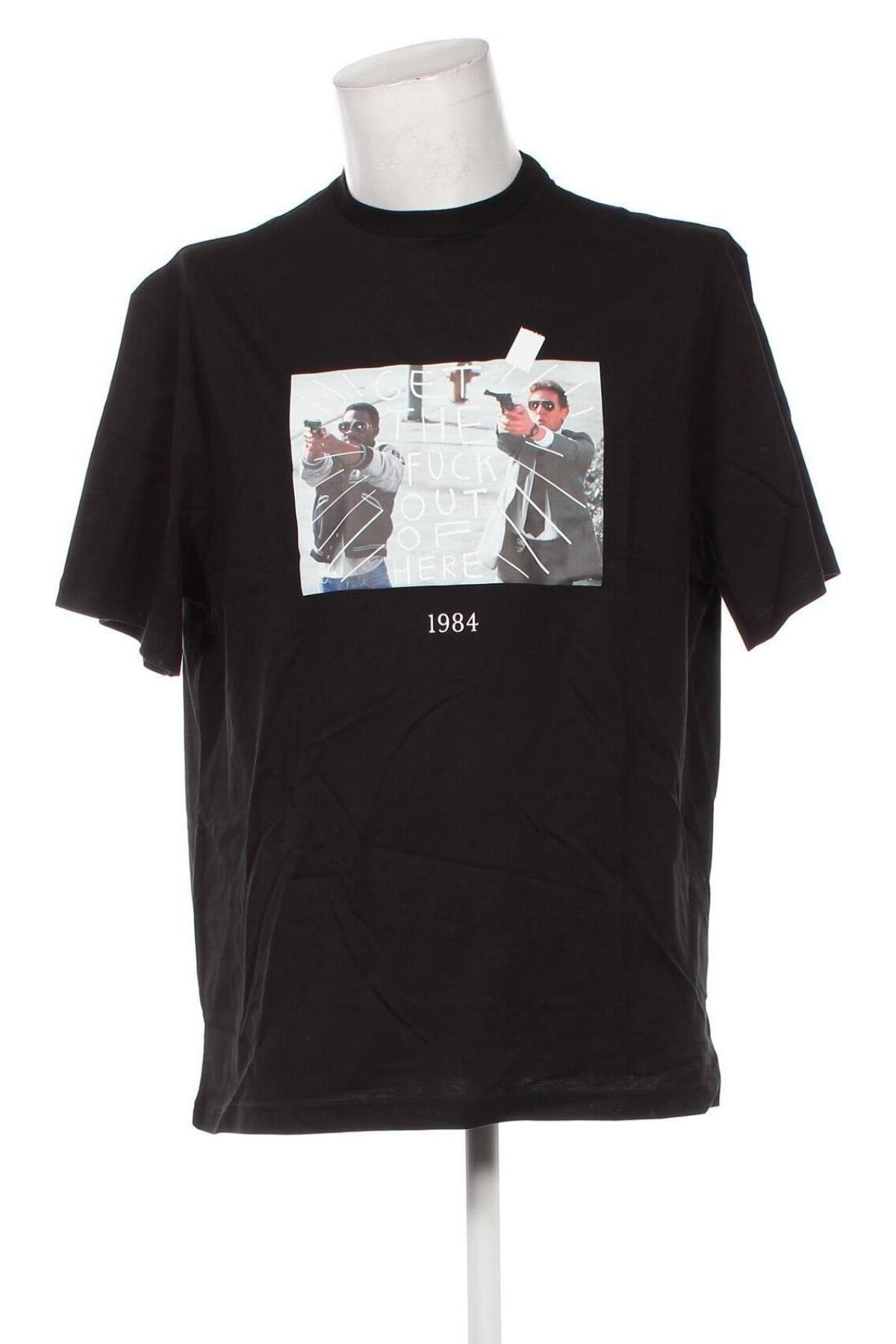 Herren T-Shirt Throwback, Größe XL, Farbe Schwarz, Preis € 42,99