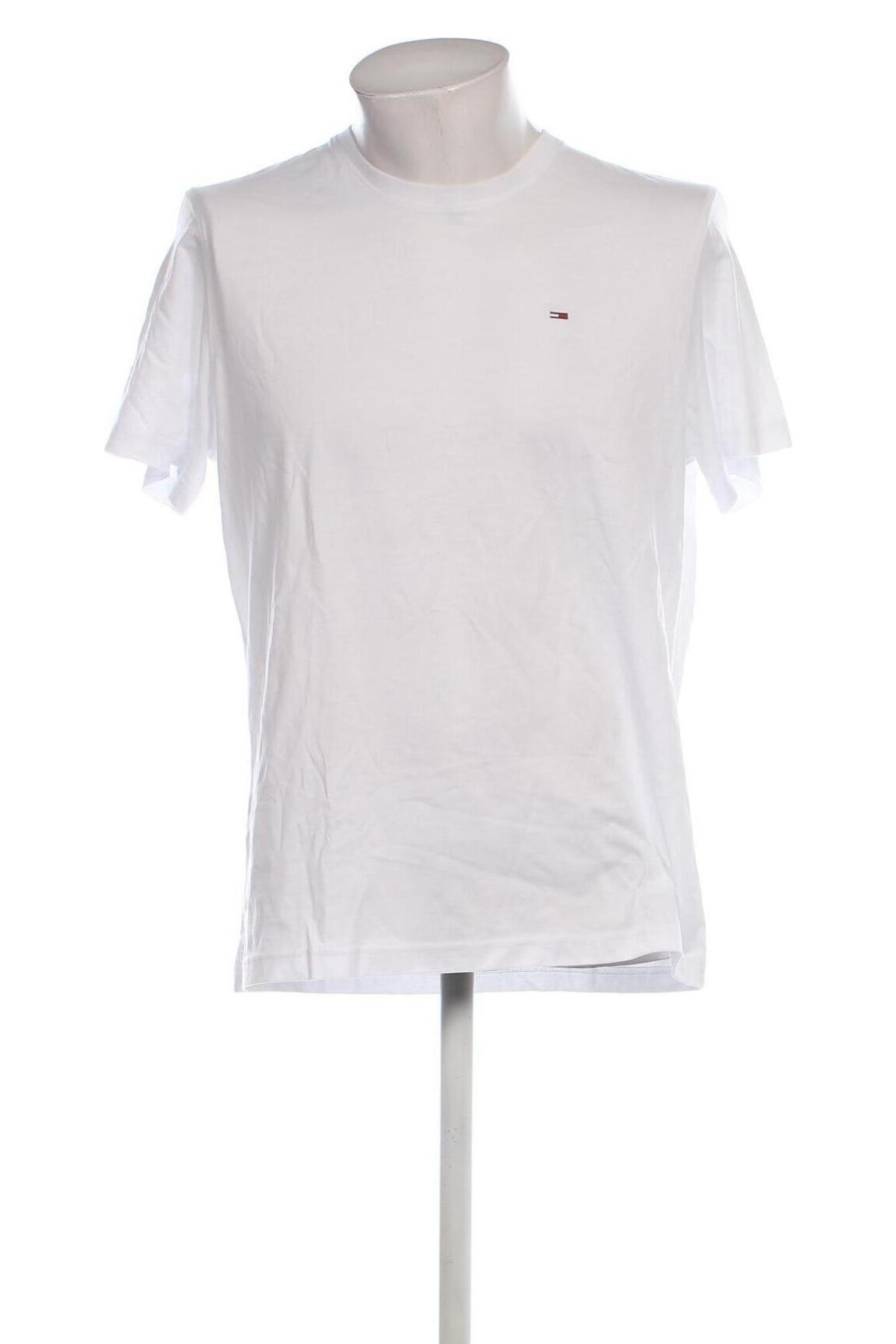 Ανδρικό t-shirt Tommy Jeans, Μέγεθος L, Χρώμα Λευκό, Τιμή 26,99 €