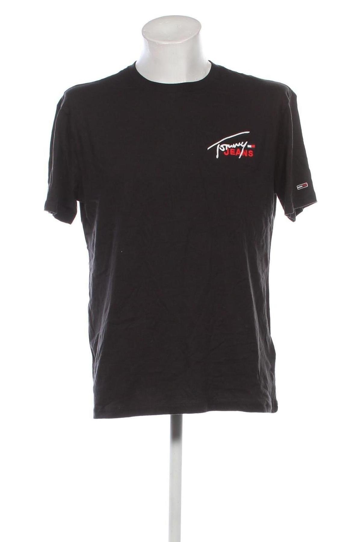 Herren T-Shirt Tommy Jeans, Größe M, Farbe Schwarz, Preis 45,99 €