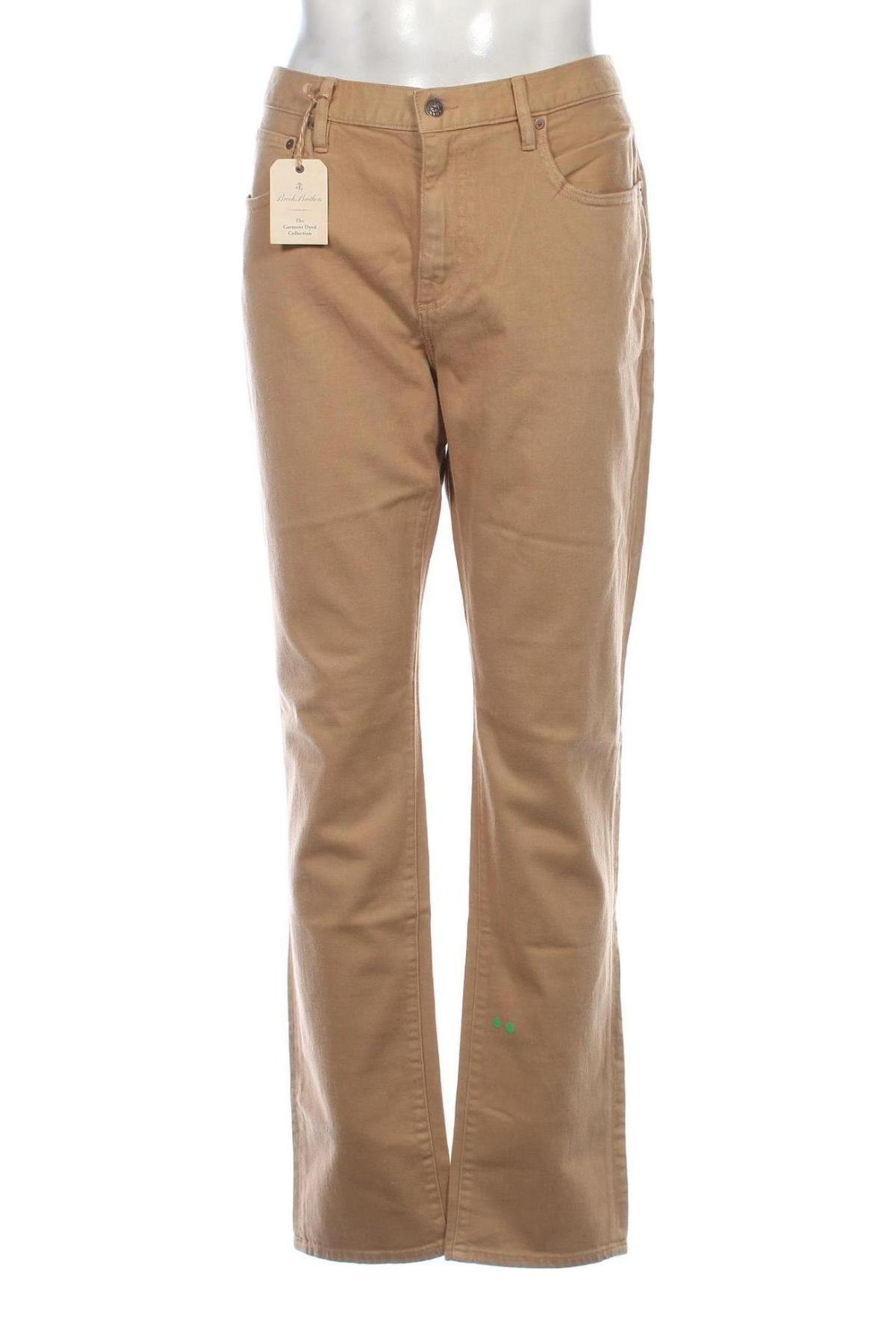 Męskie jeansy Brooks Brothers, Rozmiar XL, Kolor Brązowy, Cena 456,99 zł