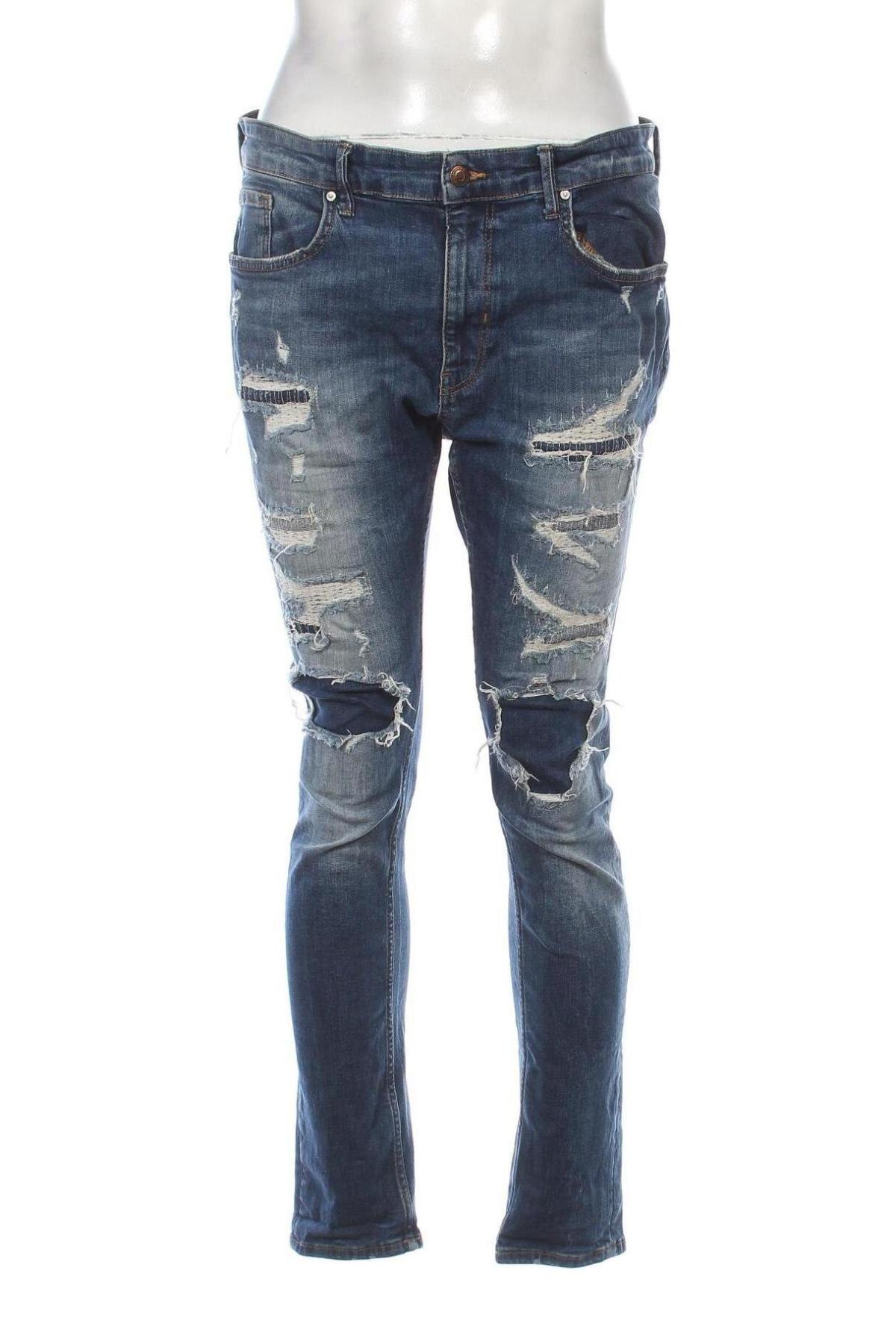 Herren Jeans Zara, Größe L, Farbe Blau, Preis 7,99 €