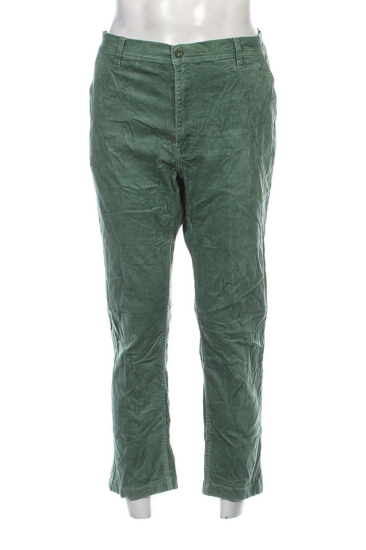 Pantaloni raiați de bărbați In Extenso, Mărime L, Culoare Verde, Preț 58,99 Lei