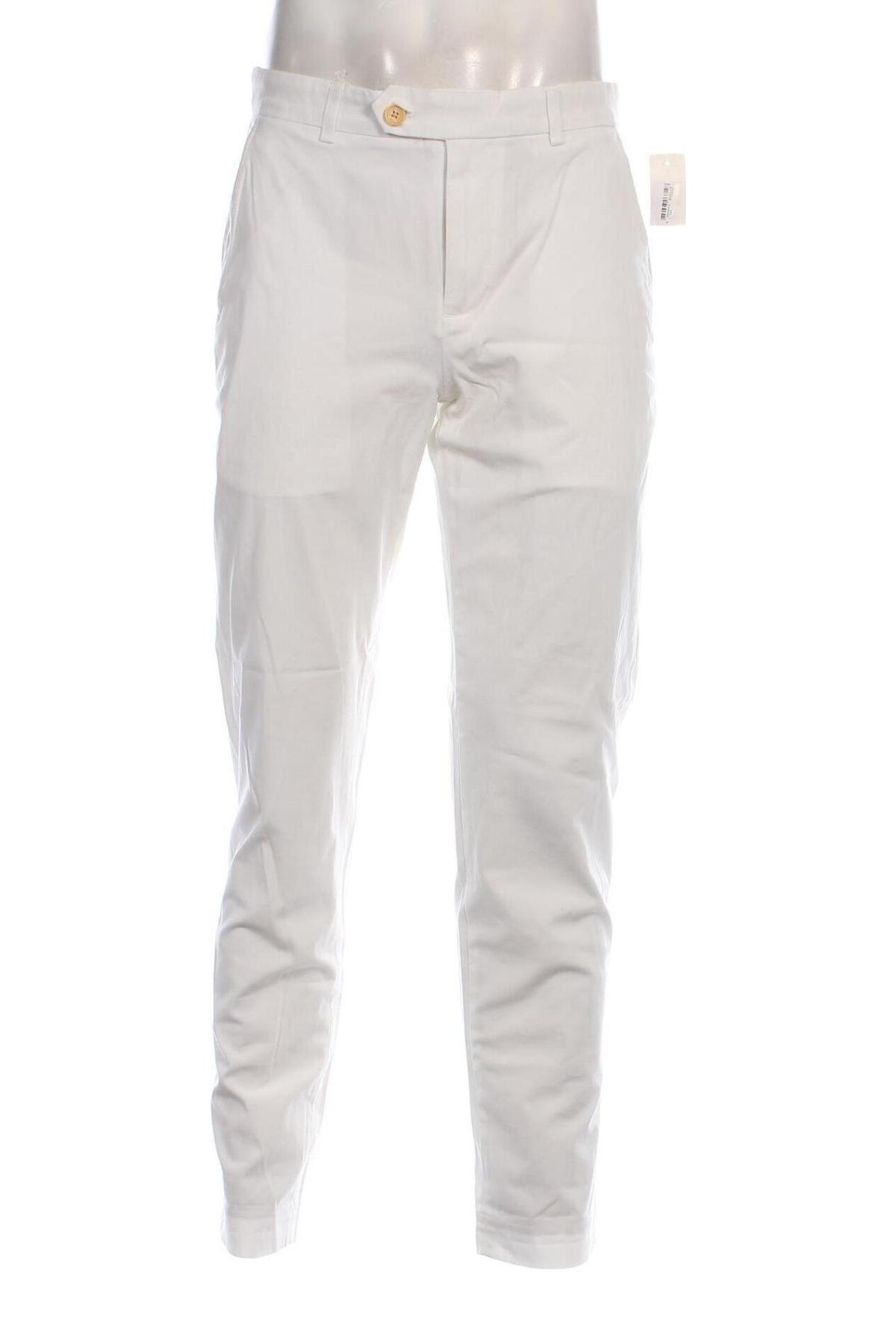 Pantaloni de bărbați Brooks Brothers, Mărime M, Culoare Alb, Preț 438,99 Lei