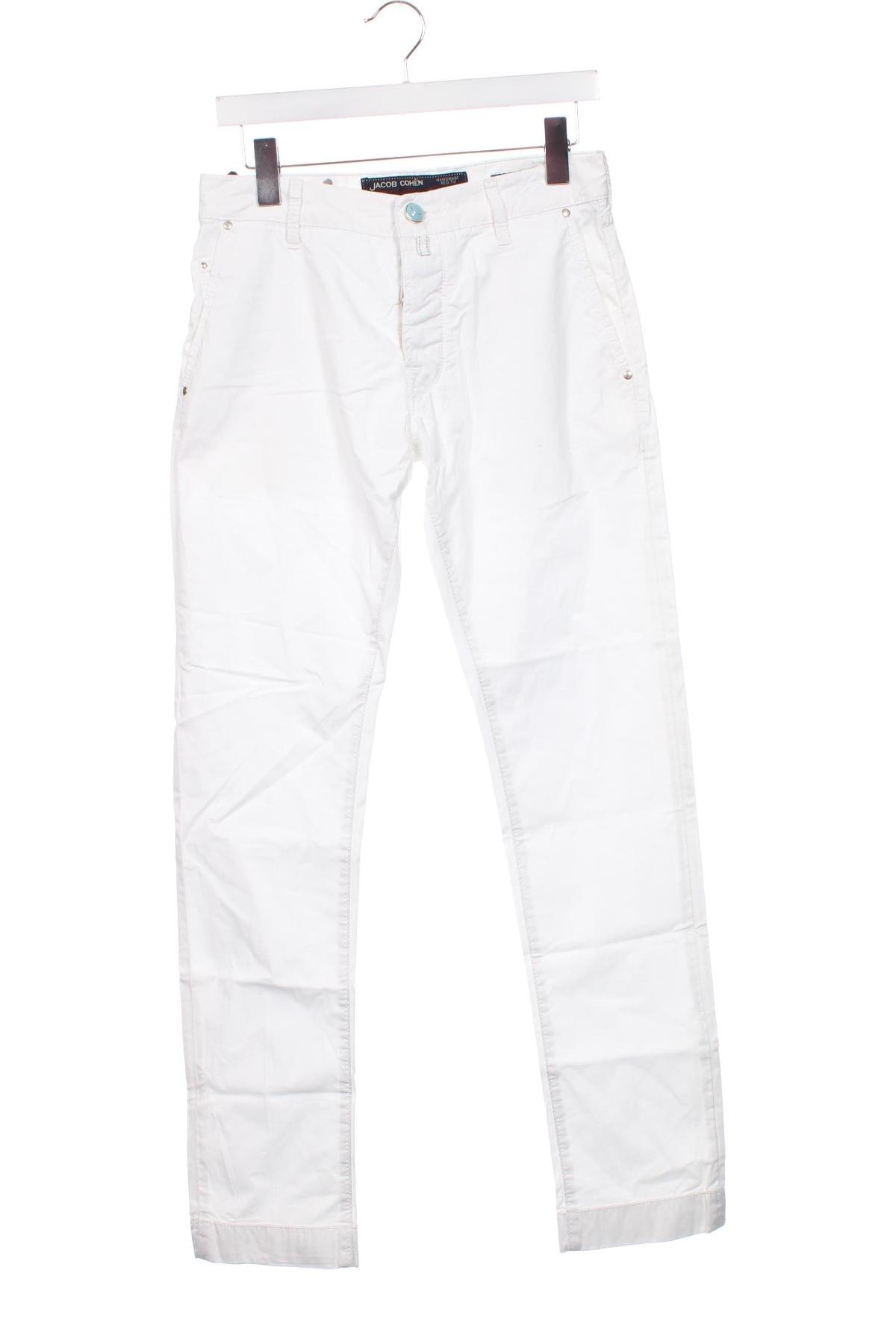 Pantaloni de bărbați Jacob Cohen, Mărime XS, Culoare Alb, Preț 413,99 Lei