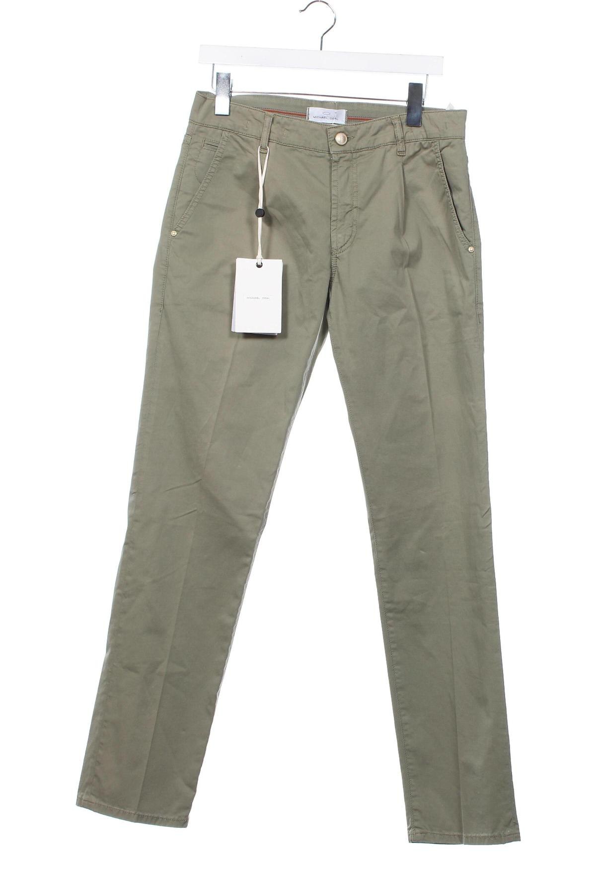 Pantaloni de bărbați Michael Coal, Mărime S, Culoare Verde, Preț 438,99 Lei