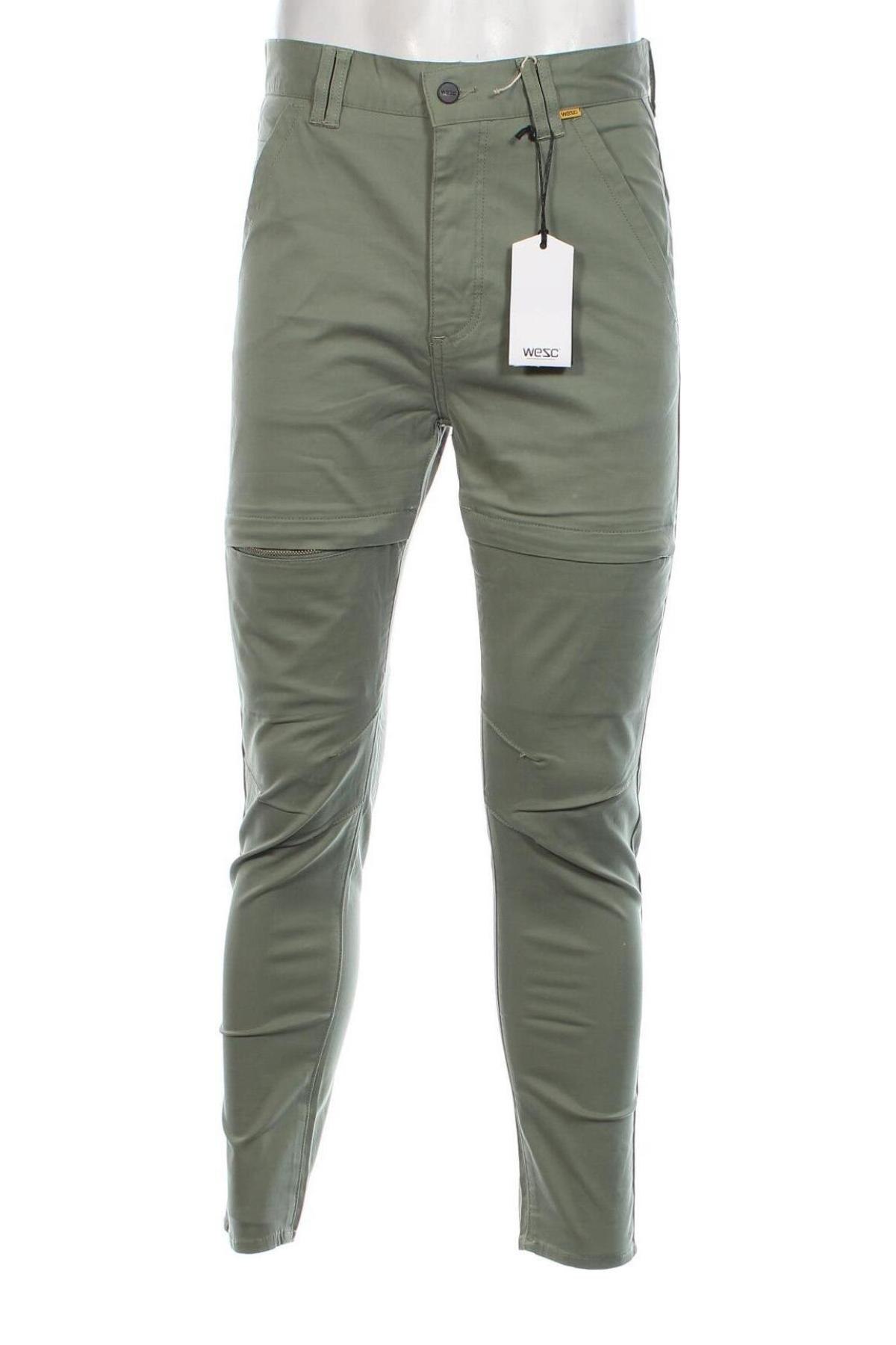 Pantaloni de bărbați WeSC, Mărime M, Culoare Verde, Preț 153,99 Lei