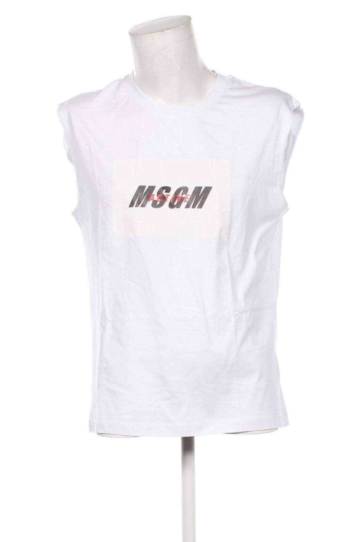 Мъжки потник MSGM, Размер XS, Цвят Бял, Цена 239,99 лв.