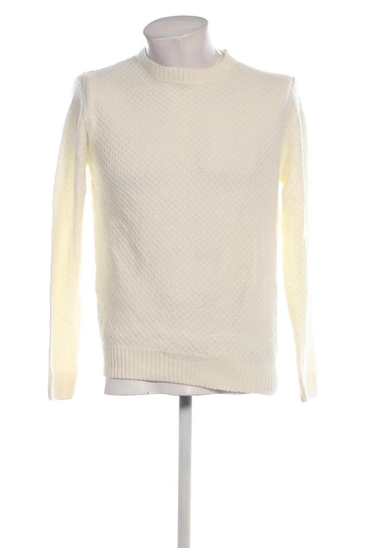 Herrenpullover Calliope, Größe M, Farbe Weiß, Preis 12,99 €