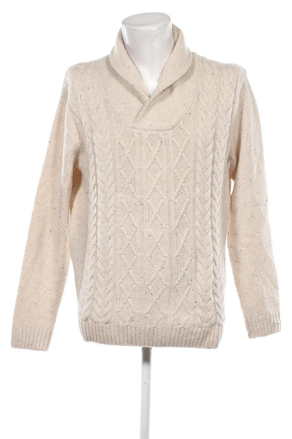 Herrenpullover Kiabi, Größe L, Farbe Beige, Preis 11,49 €