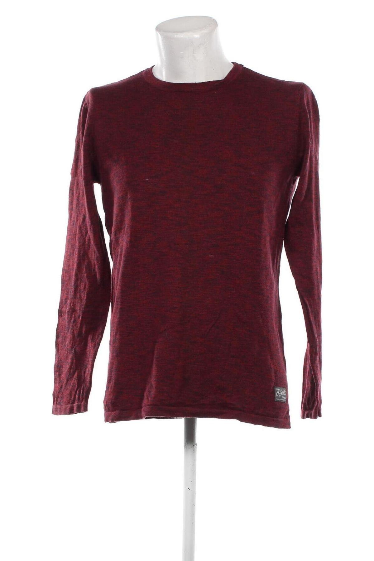 Herrenpullover Originals By Jack & Jones, Größe M, Farbe Rot, Preis 10,99 €