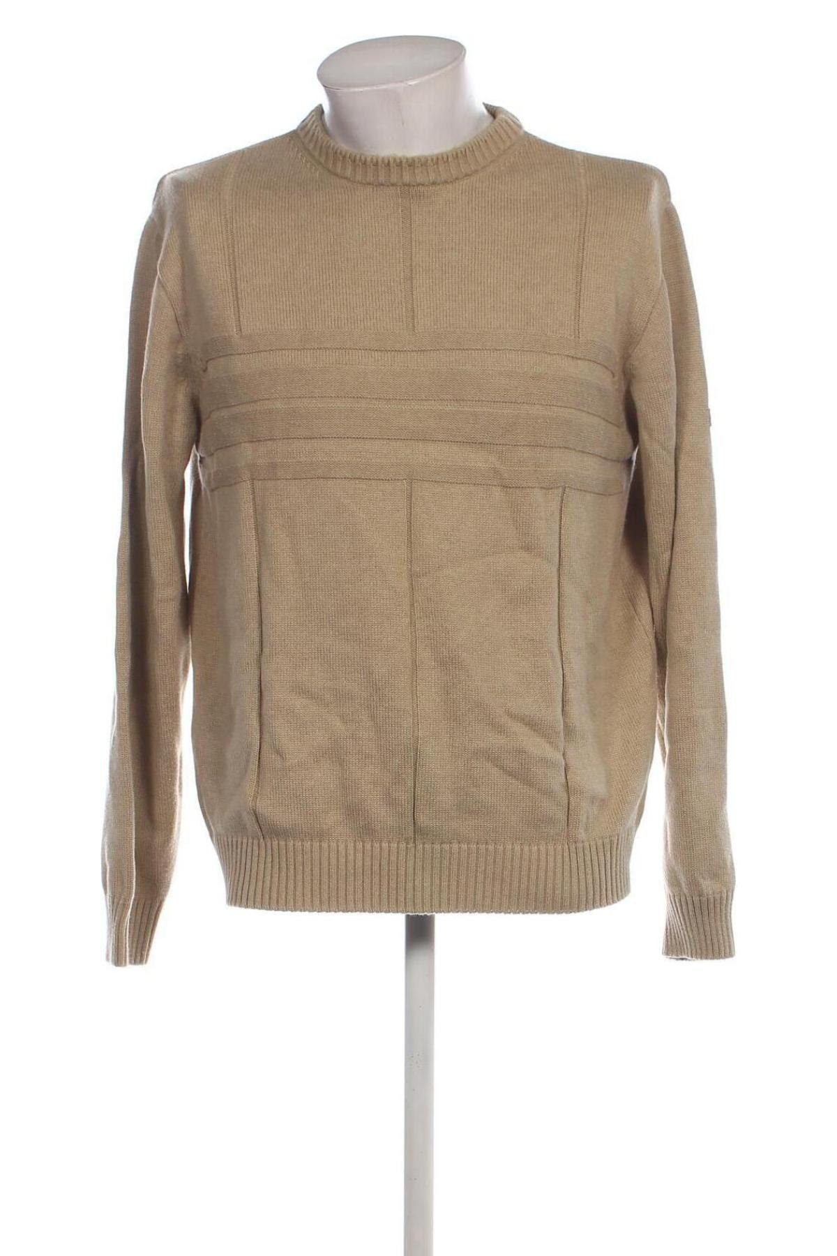 Herrenpullover Pierre Cardin, Größe L, Farbe Beige, Preis € 28,49