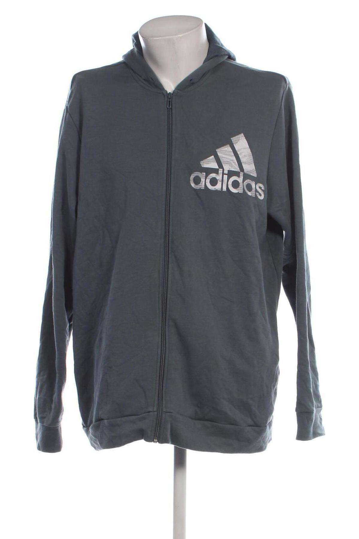 Мъжки суичър Adidas, Размер XXL, Цвят Сив, Цена 52,99 лв.