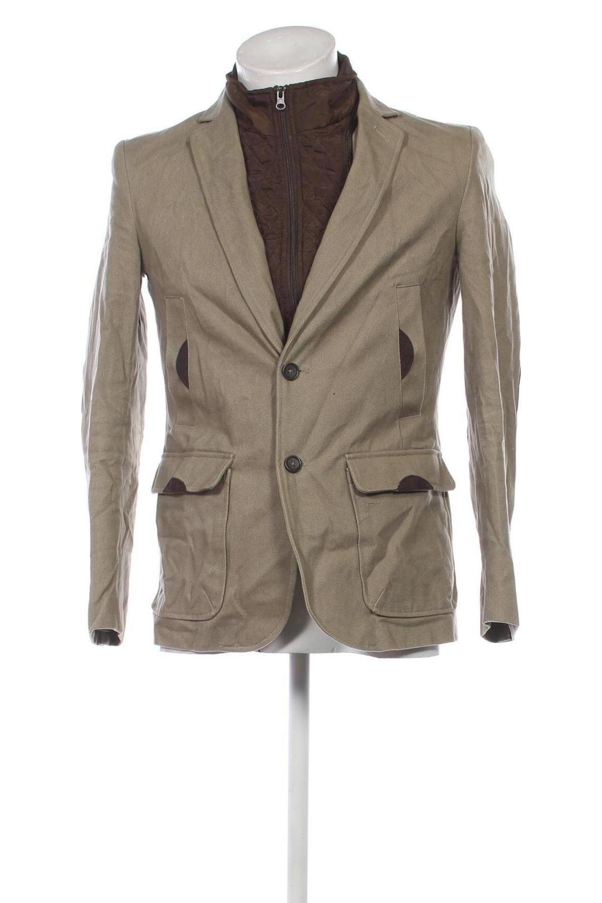 Herren Sakko Piazza Italia, Größe S, Farbe Beige, Preis 12,99 €