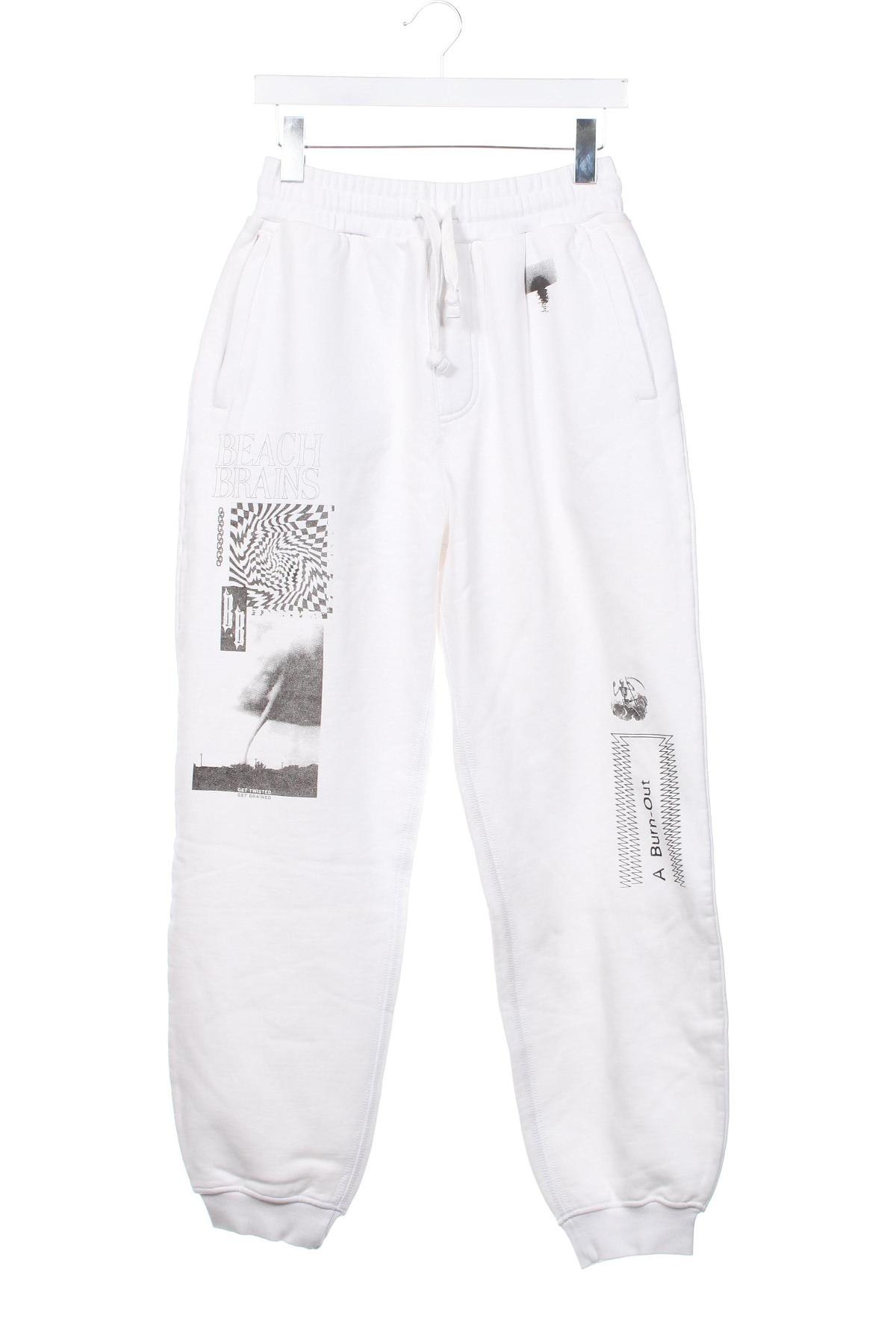 Pantaloni trening de bărbați BEACH BRAINS, Mărime S, Culoare Alb, Preț 475,99 Lei