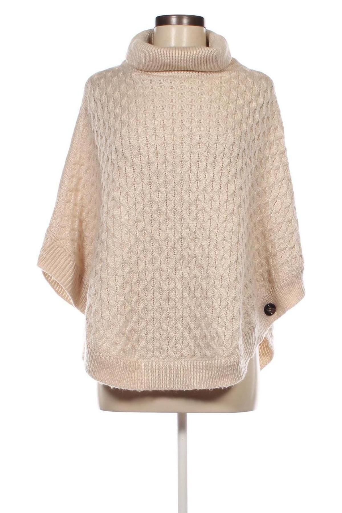 Poncho, Größe M, Farbe Ecru, Preis € 11,49