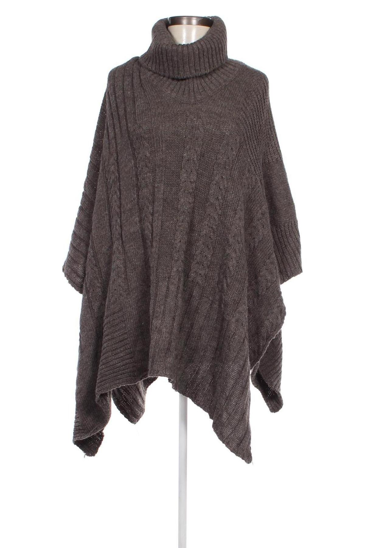 Poncho, Größe M, Farbe Grau, Preis € 12,49