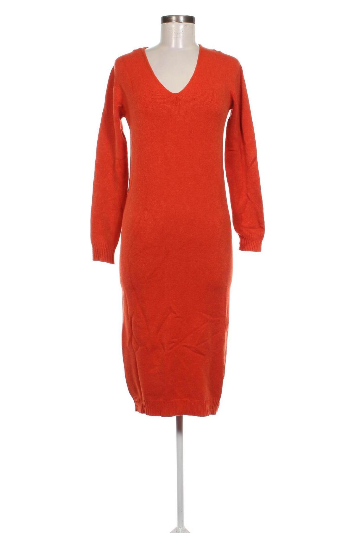 Kleid Friendly Sweater, Größe M, Farbe Orange, Preis 20,49 €