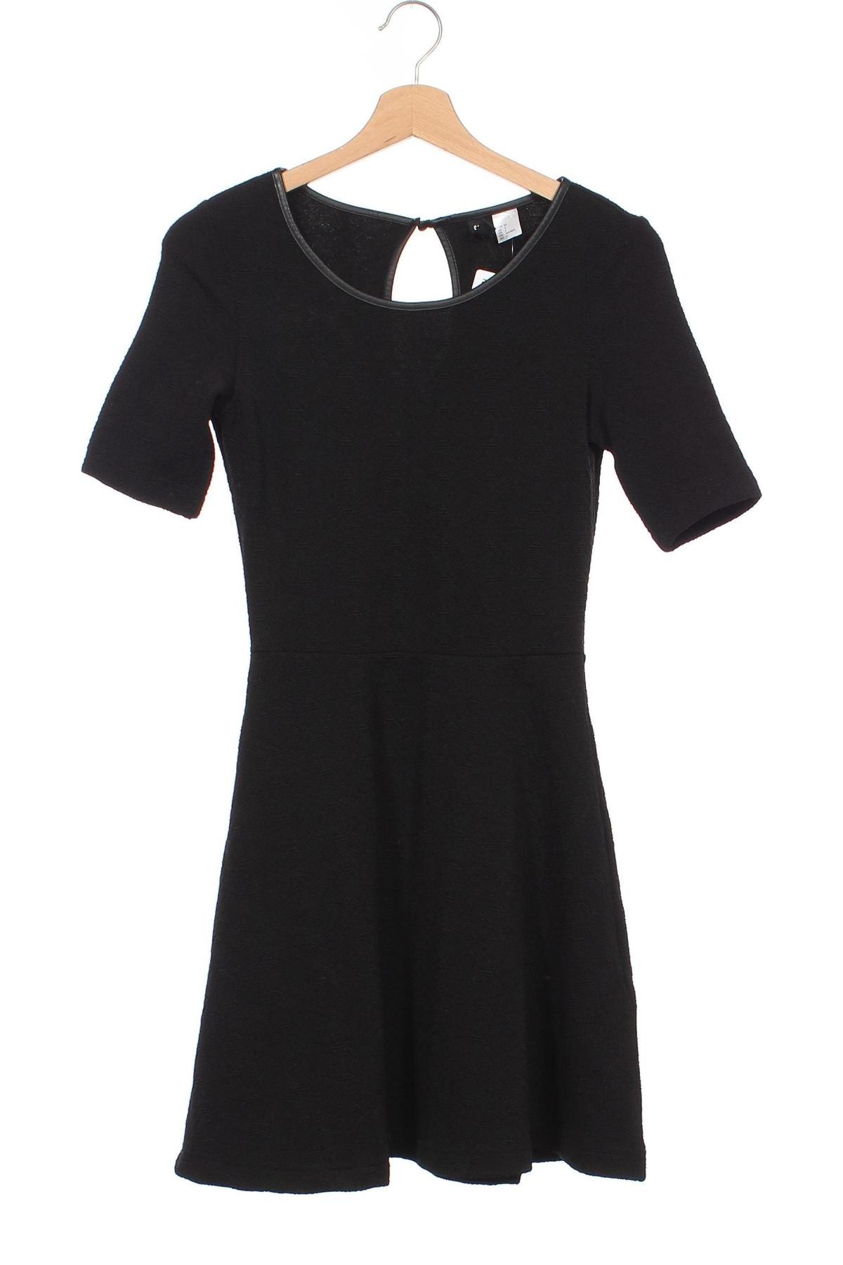 Kleid H&M Divided, Größe XS, Farbe Schwarz, Preis 9,49 €