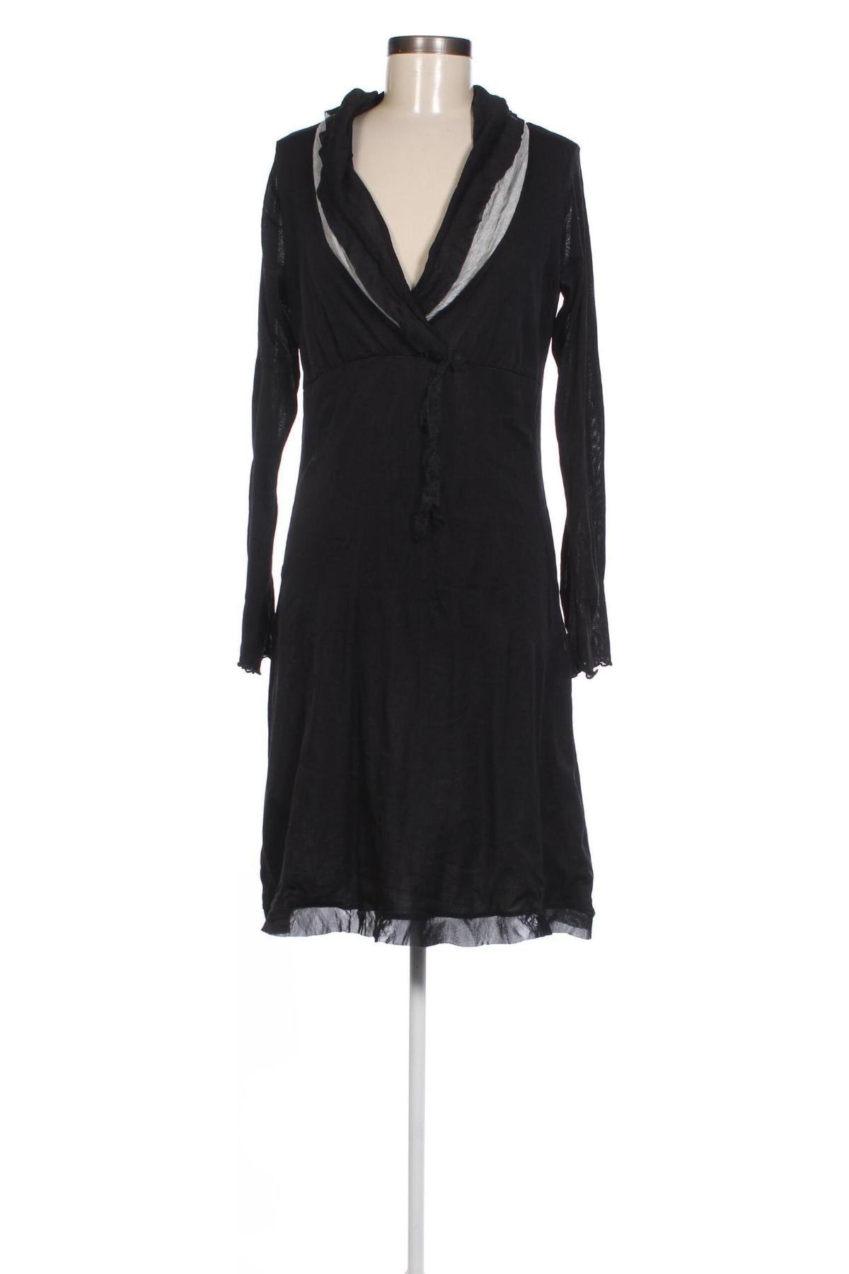 Kleid Niama Woman, Größe L, Farbe Schwarz, Preis 9,49 €