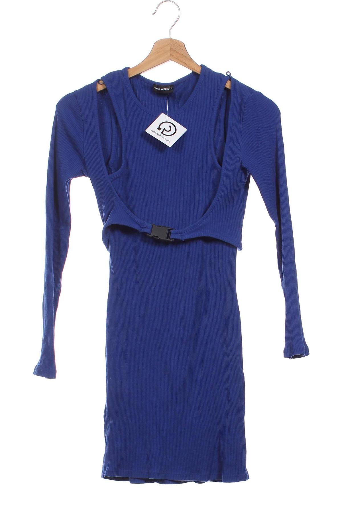 Kleid Tally Weijl, Größe XS, Farbe Blau, Preis 12,04 €