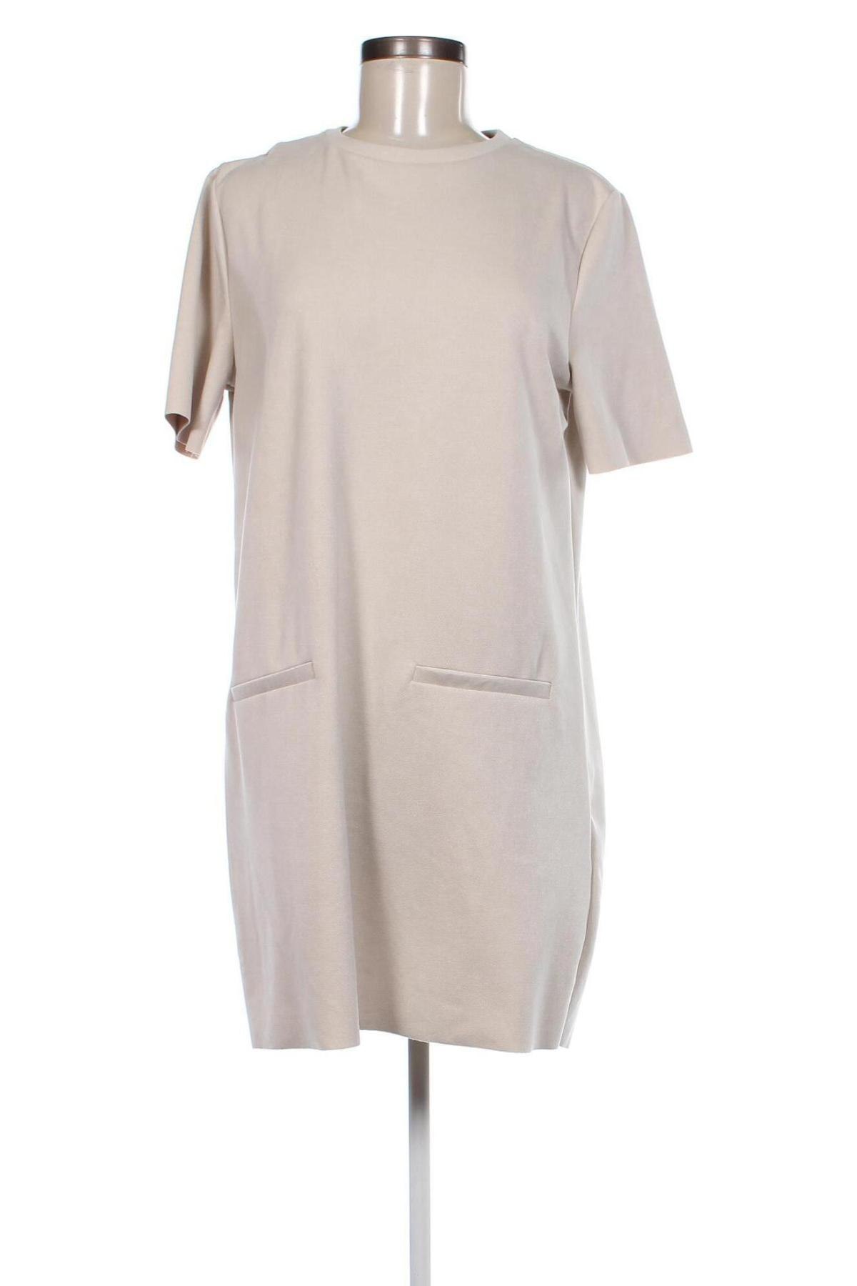 Kleid Zara, Größe L, Farbe Beige, Preis 6,49 €