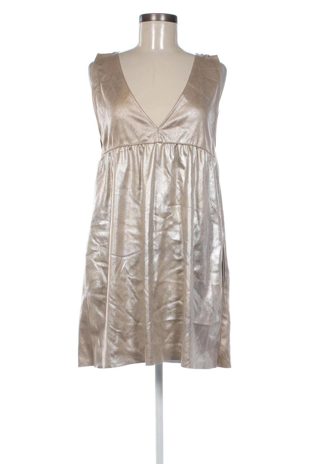 Kleid Zara Knitwear, Größe M, Farbe Golden, Preis 23,99 €