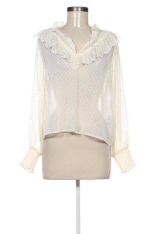 Дамска блуза Zara, Размер M, Цвят Екрю, Цена 18,99 лв.