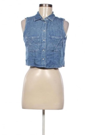 Cămașă de femei Bershka, Mărime M, Culoare Albastru, Preț 52,99 Lei