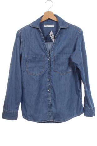 Dámská košile  Zara, Velikost XS, Barva Modrá, Cena  289,00 Kč