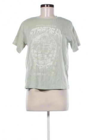 Дамска тениска Bershka, Размер XS, Цвят Зелен, Цена 11,99 лв.