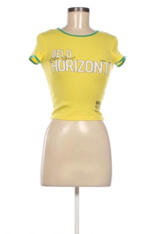 Női póló Bershka, Méret XS, Szín Sárga, Ár 3 519 Ft