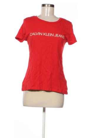 Damen T-Shirt Calvin Klein Jeans, Größe M, Farbe Rot, Preis € 46,65