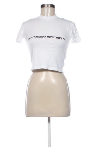 Damski T-shirt Made by Society, Rozmiar XS, Kolor Biały, Cena 62,07 zł