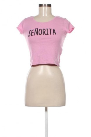 Γυναικείο t-shirt Sinsay, Μέγεθος S, Χρώμα Ρόζ , Τιμή 8,99 €