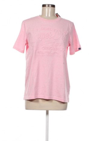 Γυναικείο t-shirt Superdry, Μέγεθος M, Χρώμα Ρόζ , Τιμή 25,99 €