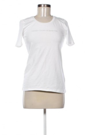 Tricou de femei United Colors Of Benetton, Mărime M, Culoare Alb, Preț 61,99 Lei
