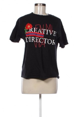 Damski T-shirt Zara, Rozmiar S, Kolor Czarny, Cena 27,59 zł