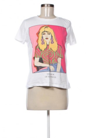 Γυναικείο t-shirt Zara, Μέγεθος S, Χρώμα Λευκό, Τιμή 5,83 €